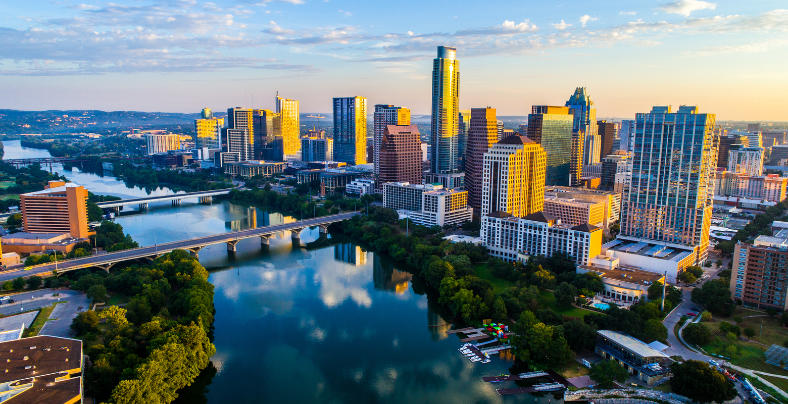 For a piece on where to stay in Austin, a shot of the city skyline at dawn