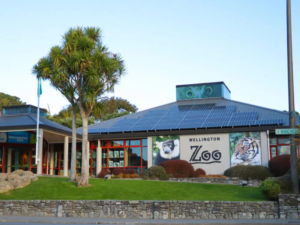 Entrance to the Wellington Zoo, one of the best in the world