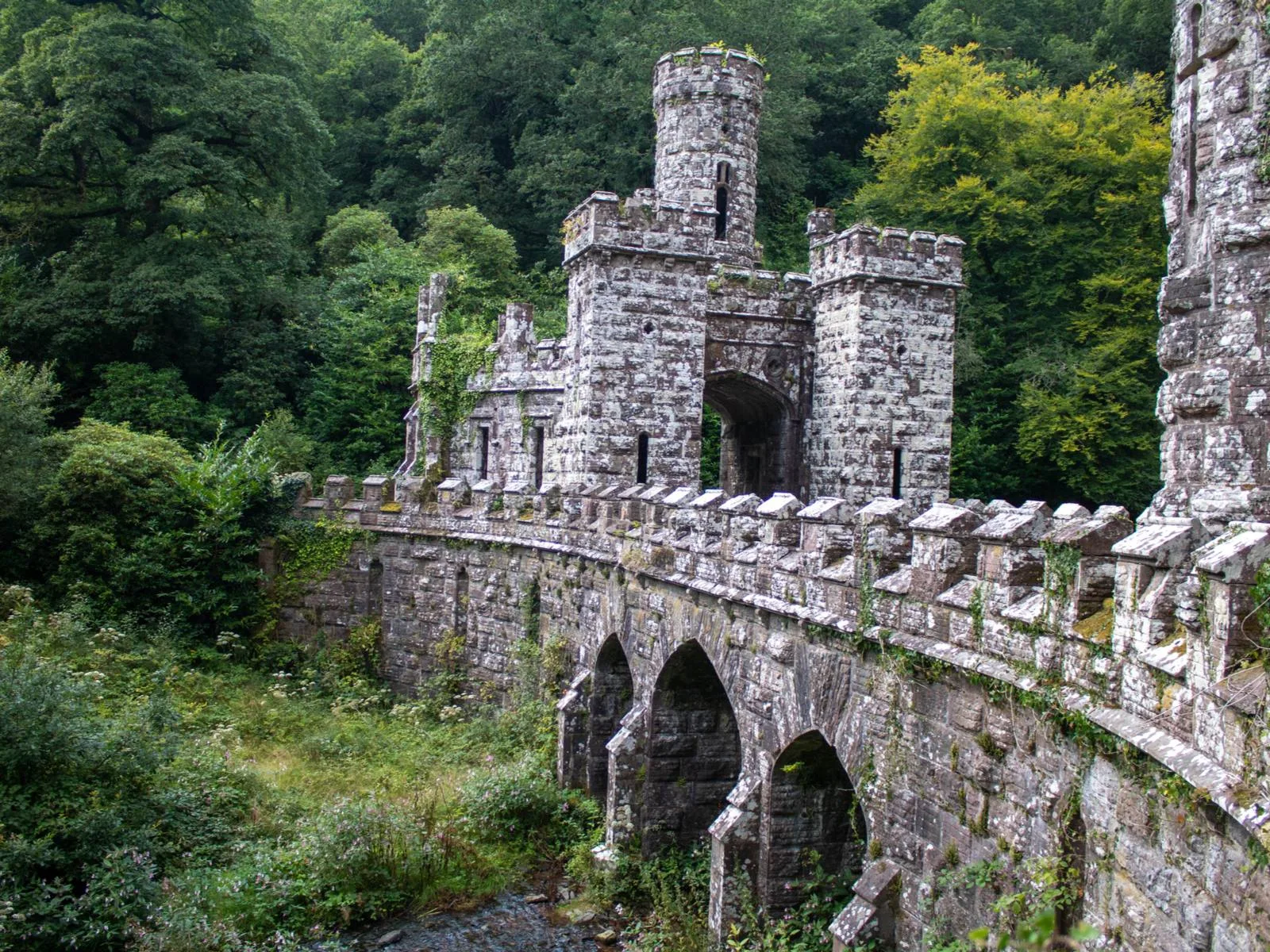 The historic Ballysaggartmore Towers near the Lismore woodland in Waterford is one of the best places to visit in Ireland