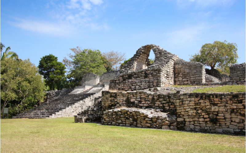 Some of the best Mayan ruins in Mexico are found in the city of Kohunlich, as pictured here