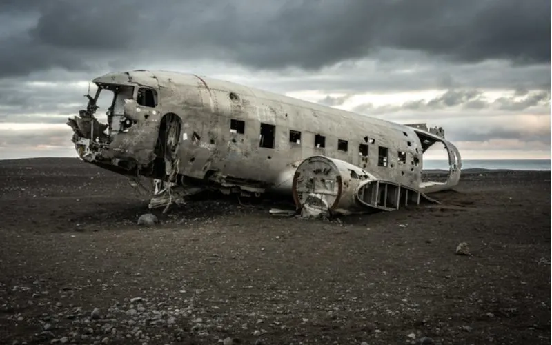 Airplane crash in Solheimasandur Iceland that's become a must-see thing to do when visiting the country