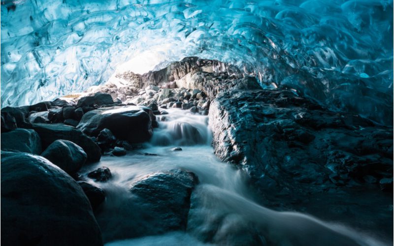 Breidamerkurjokull ice cave, one of the must-see things to do in Iceland
