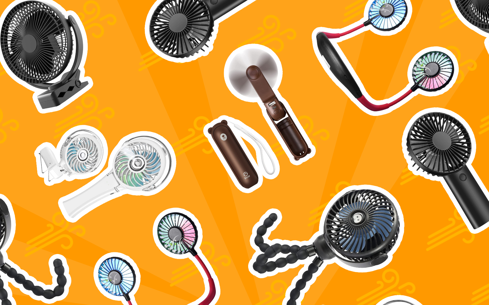 Best portable fans featured image in a layflat graphic