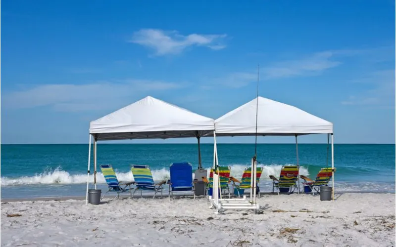 Best camping canopies on a beach
