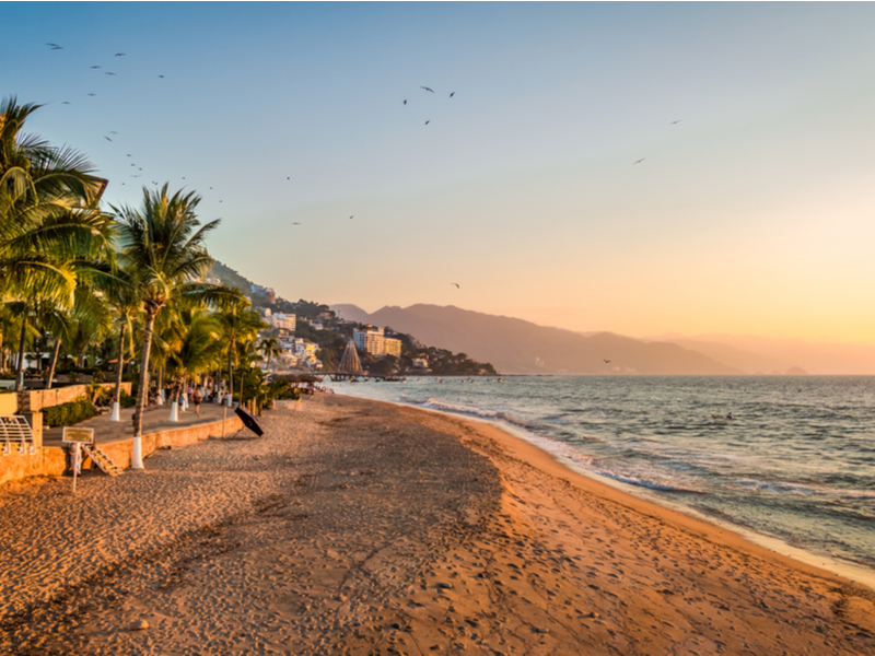 Sunset on one of the best places to visit in Mexico, Puerta Vallarta