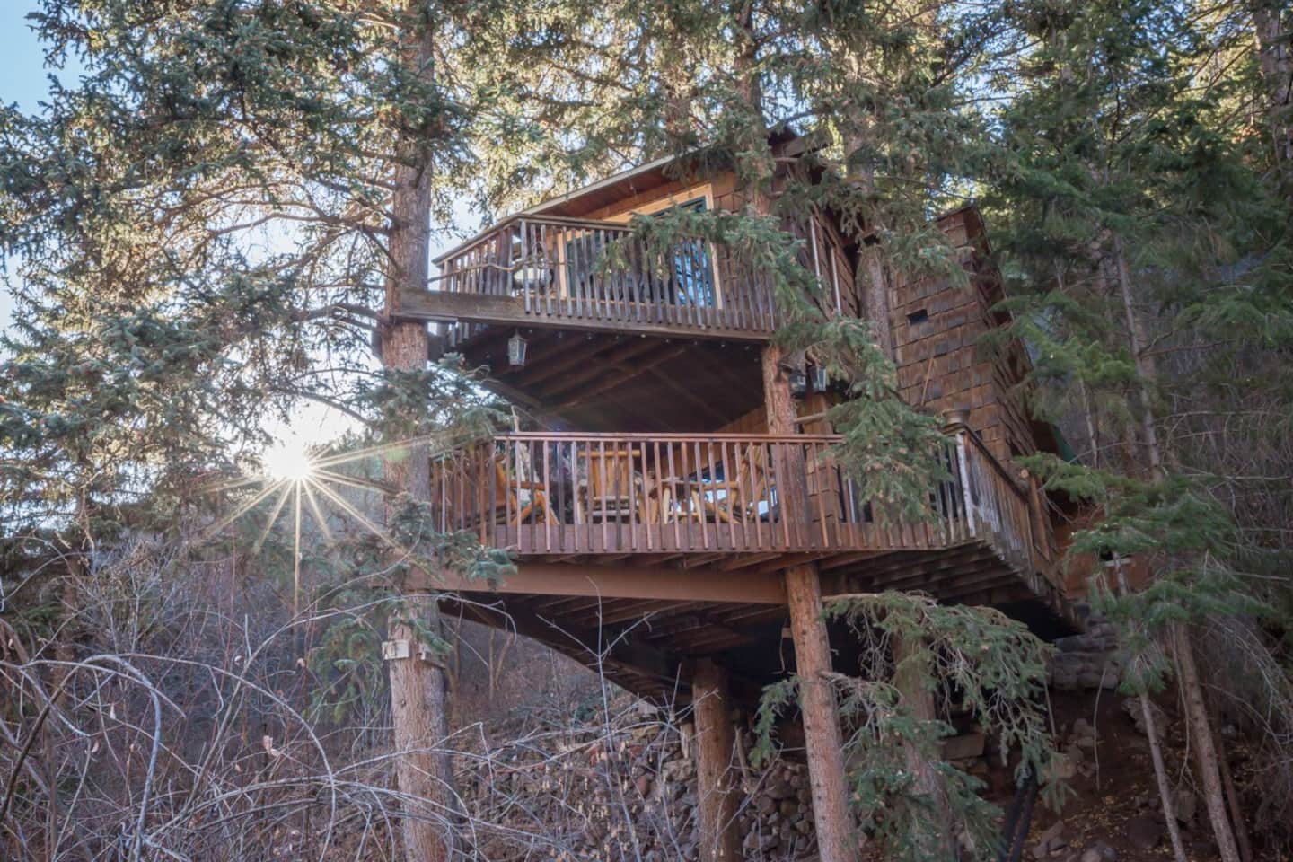 Rocky Mountain Treehouse, one of the best Airbnbs in the US