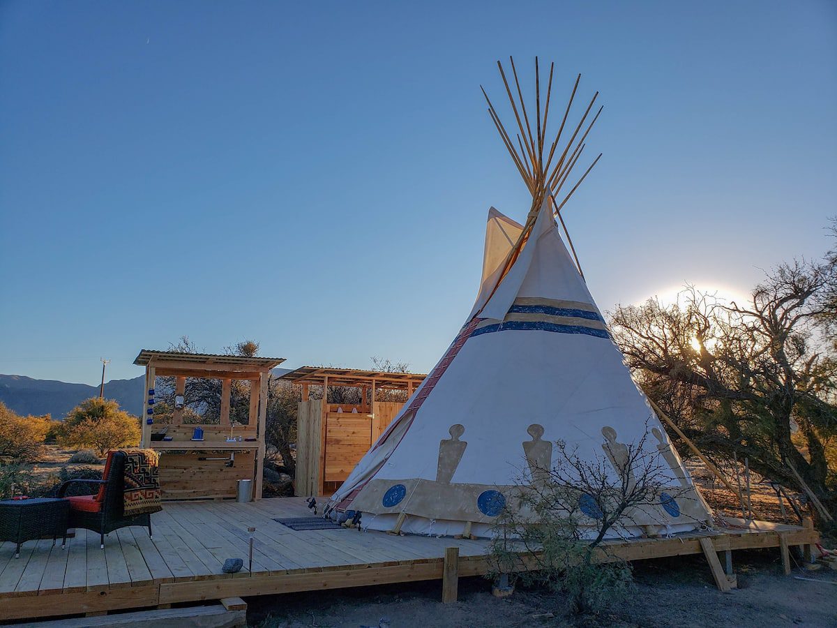 Stay in a teepee at one of the best Airbnbs in the United States