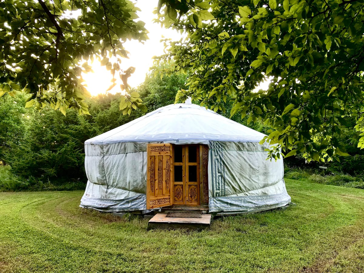Sun & Moon Mongolian Yurt, a top pick for the best Airbnb Stays in the United States