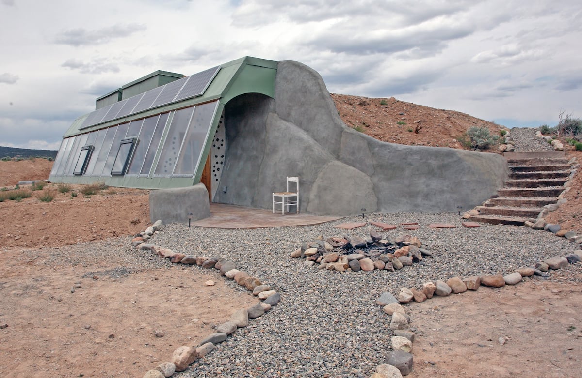 Taos Mesa Studio Earthship, one of the best Airbnbs in the United States