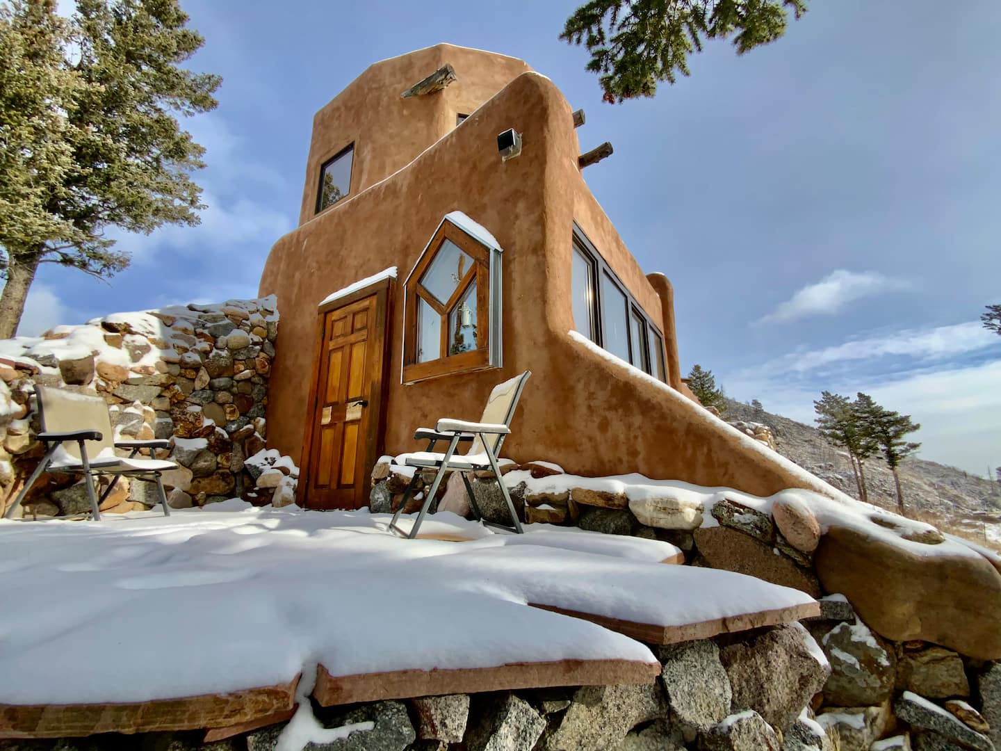 Home etched into a mountain, one of the best Airbnbs in Colorado