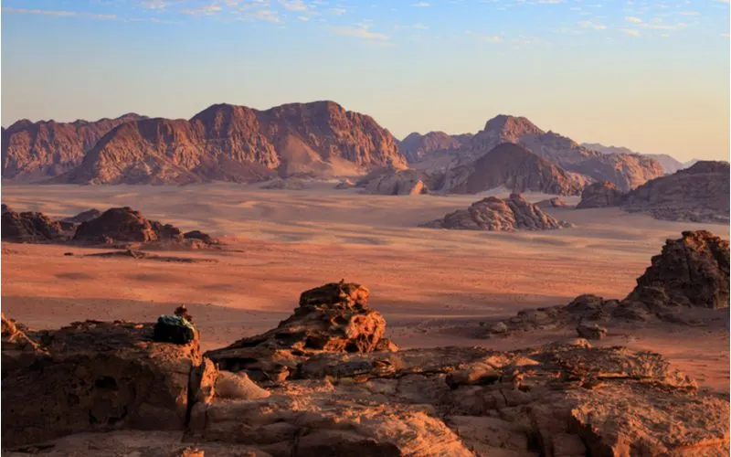 Wadi Rum in Jordan, a Star Wars filming location for Rogue One and Rise of the Skywalker as planets Pasaana and Jedha