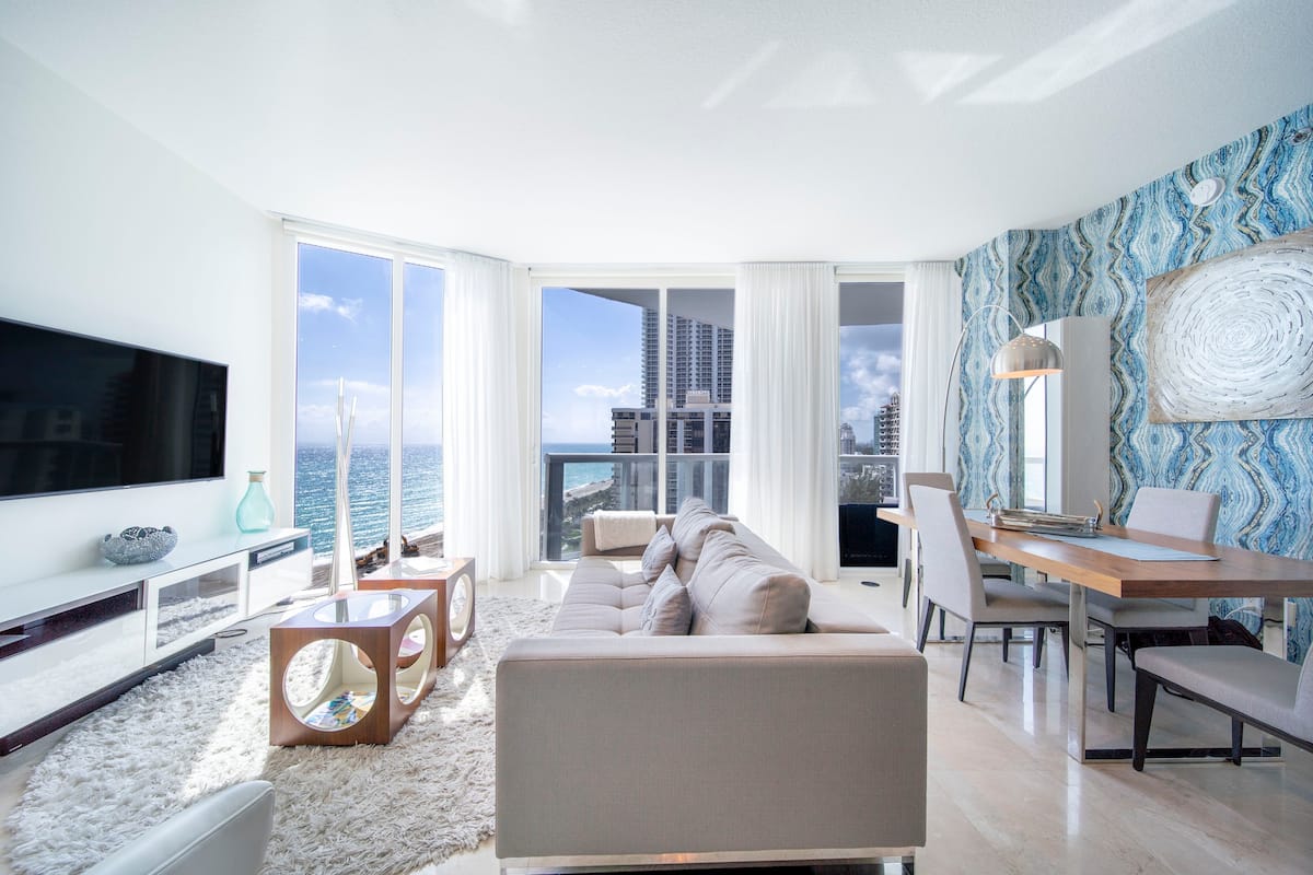 Luxury apartment with ocean views for a piece on the best Airbnbs in Miami Florida