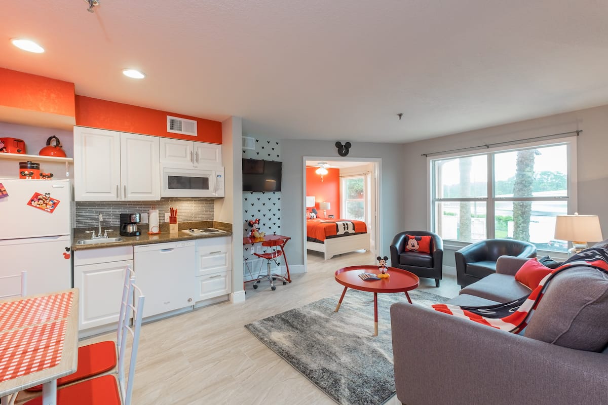 Mickey Mouse apartment, one of the best Florida Airbnbs