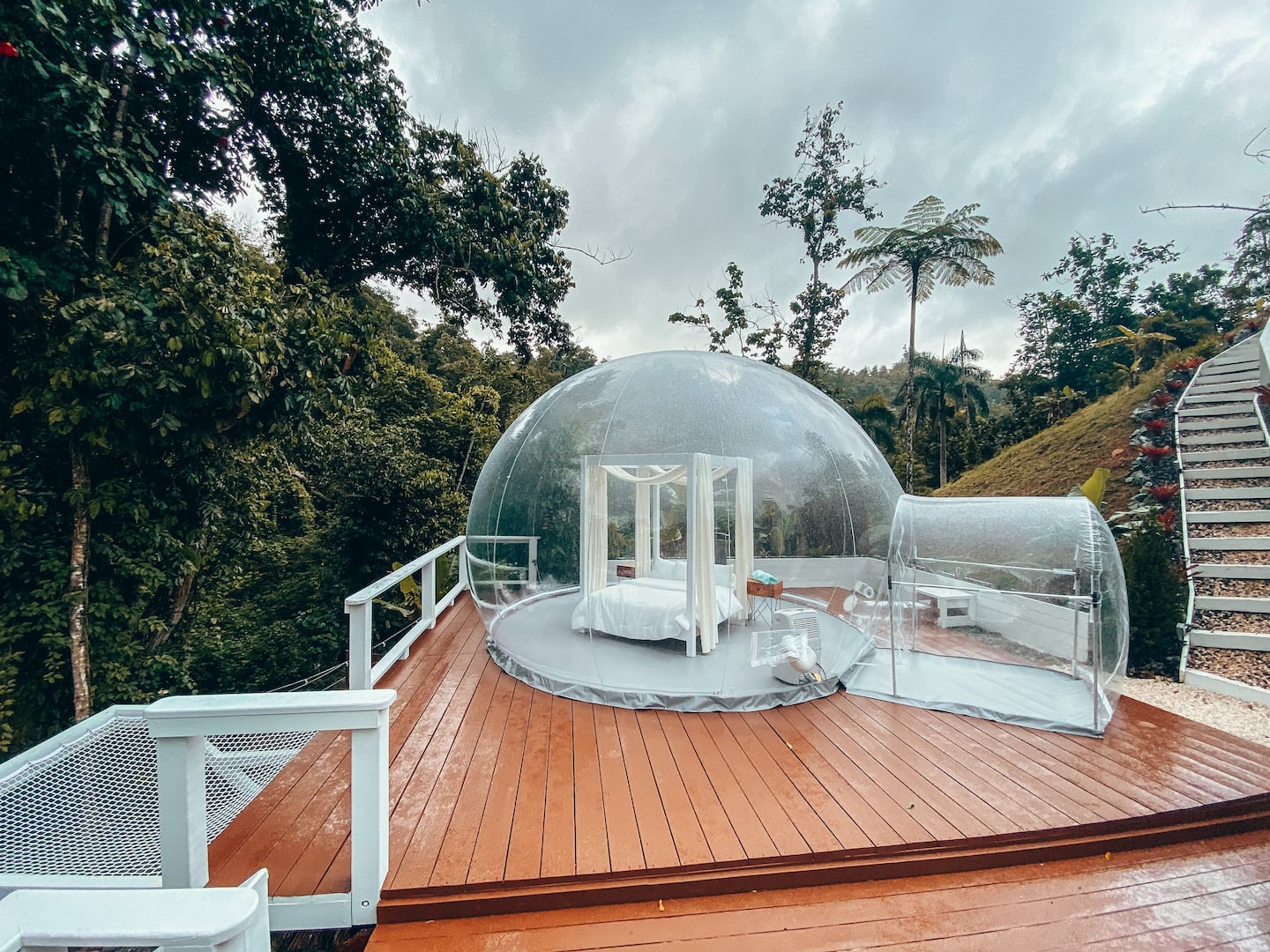 Puerto Rican bubble house in Ponce, one of the best Airbnbs in Puerto Rico