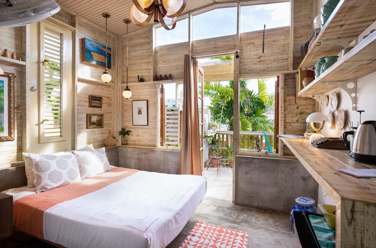 Treehouse with floating deck in San Juan, one of the best Airbnbs in Puerto Rico