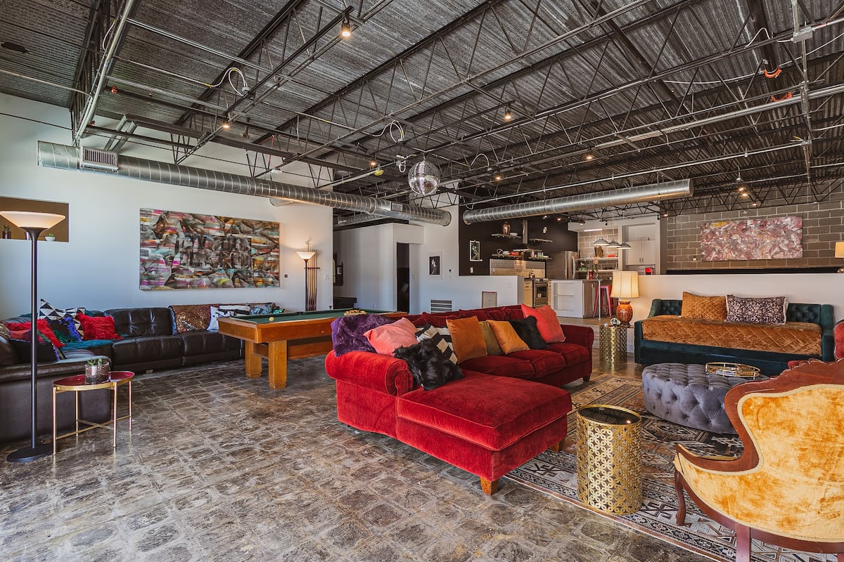Disco Suite Airbnb Loft Condo, one of the best Airbnbs in Houston Texas
