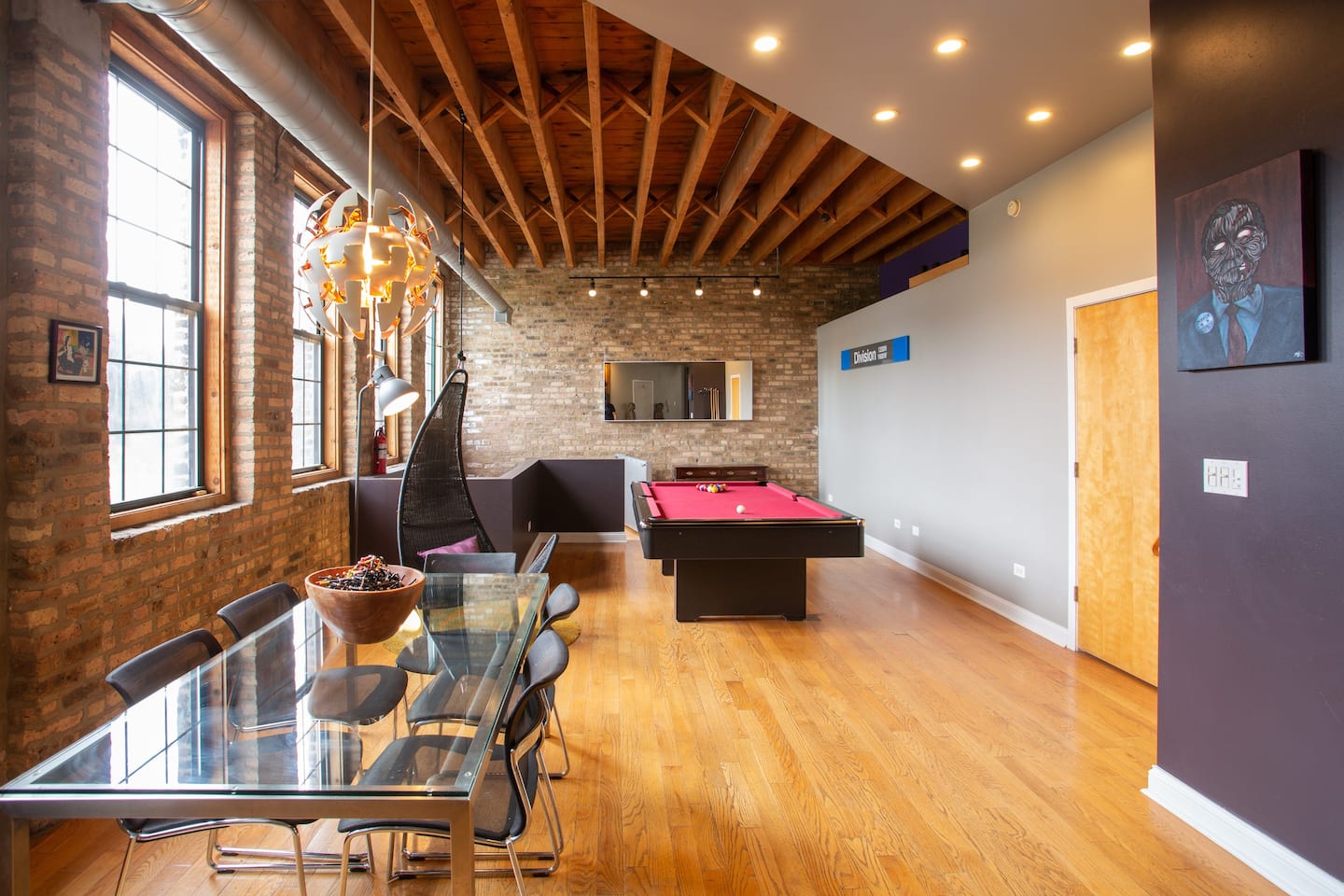 Former Factory loft in River West, Chicago, one of the best Airbnbs in Chicago