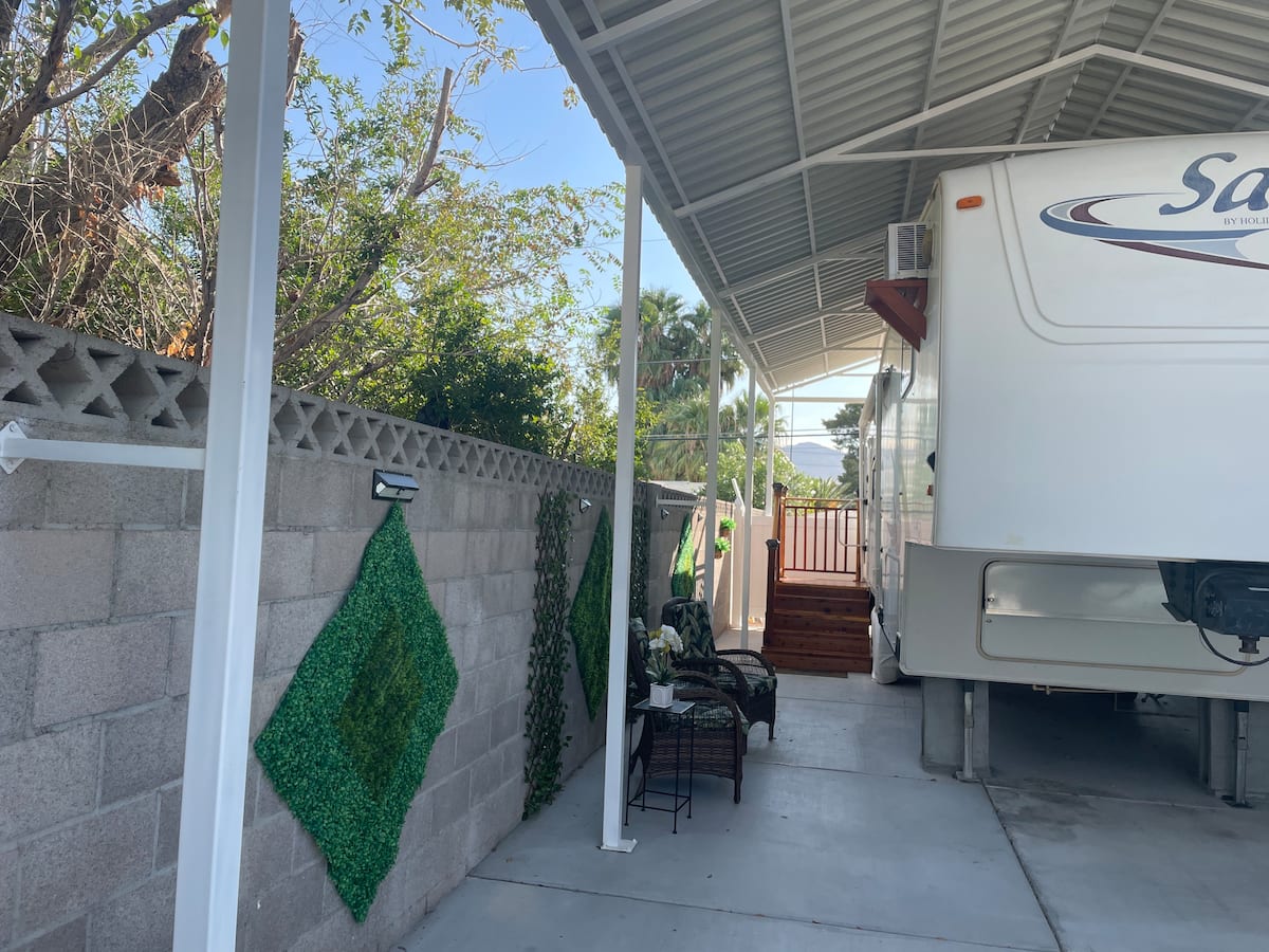 Marilyn's cozy camper, a top pick for the best airbnbs in Vegas