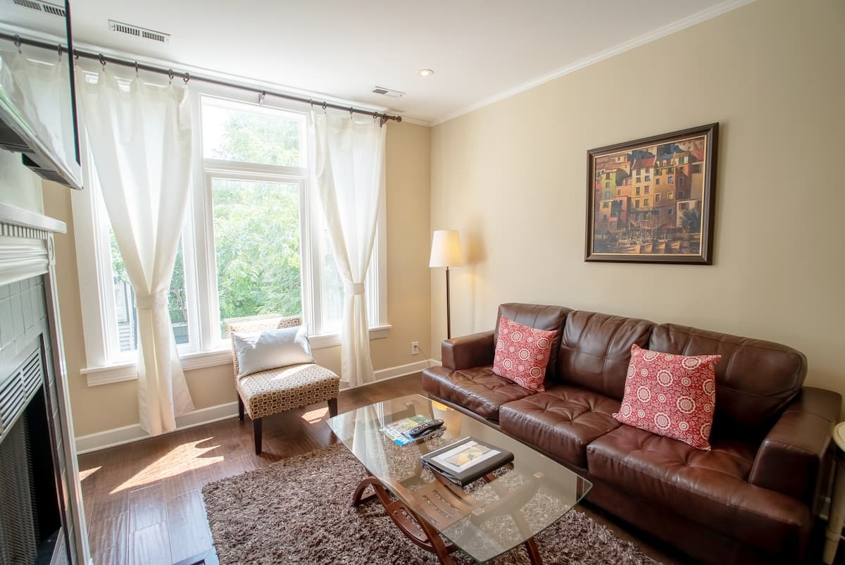 Roscoe village apartment, one of the best Airbnbs in Chicago, near the acquarium and Millennium park