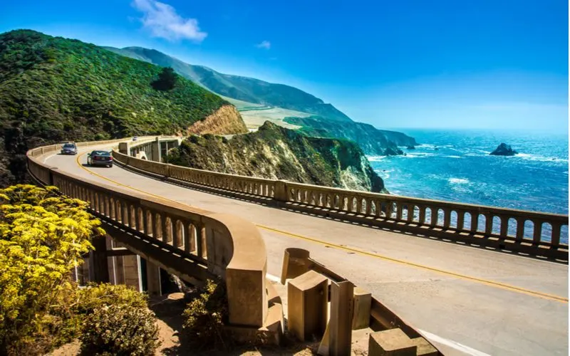 Bixby creek bridge pictured as a must-see sight when staying at the best Airbnbs in California