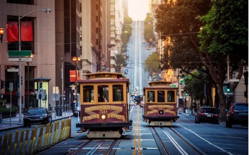 For a rounded up of the best Airbnbs in California, a few trolley cars in San Fran
