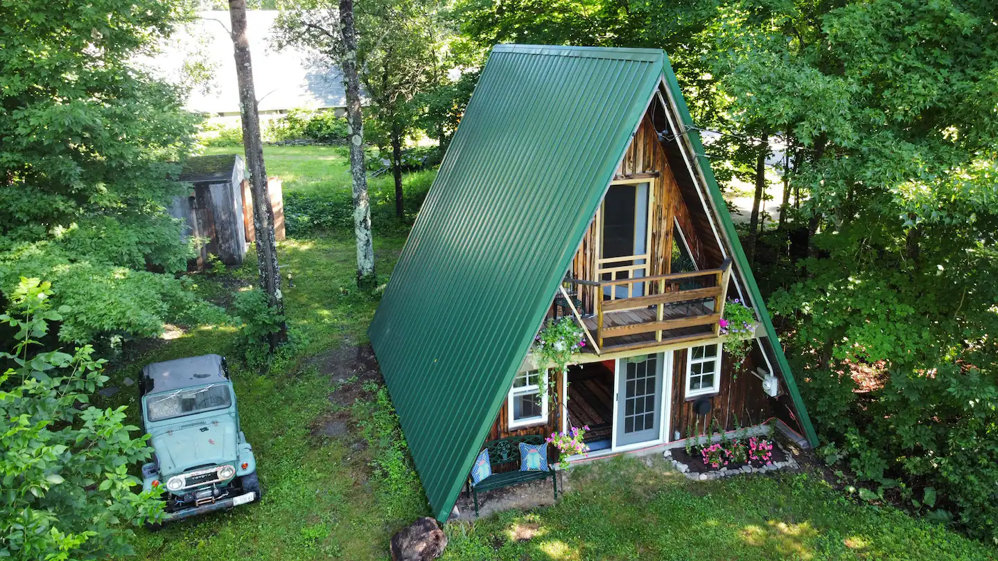 A frame in Atkinson, one of the best Airbnbs in Maine