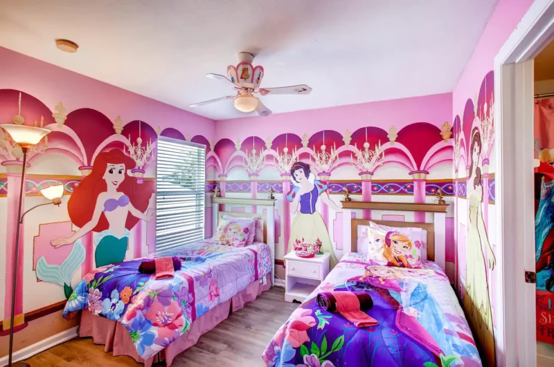 Contemporary Mickey Mouse Villa and mickey mouse themed airbnb in orlando near disney