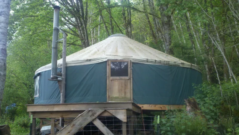Cool yurt in Rockport, one of the best Airbnbs in Washington State