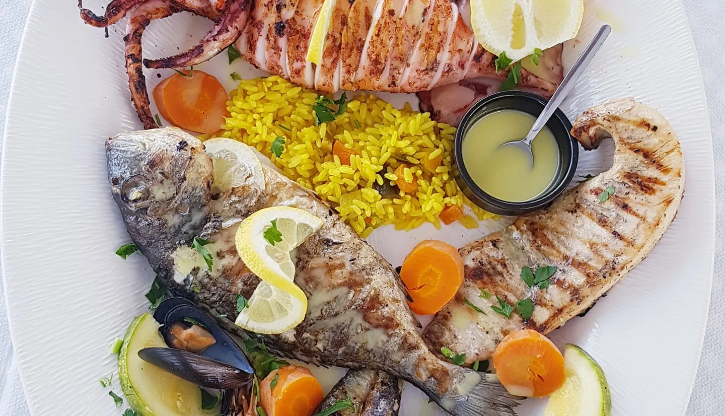 Food at Santo Athiri, one of the best restaurants in Santorini