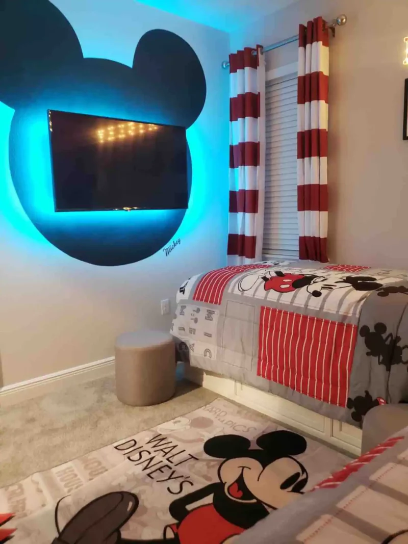 Mickey Mouse House, one of the best Disney Themed Airbnbs in Orlando Florida
