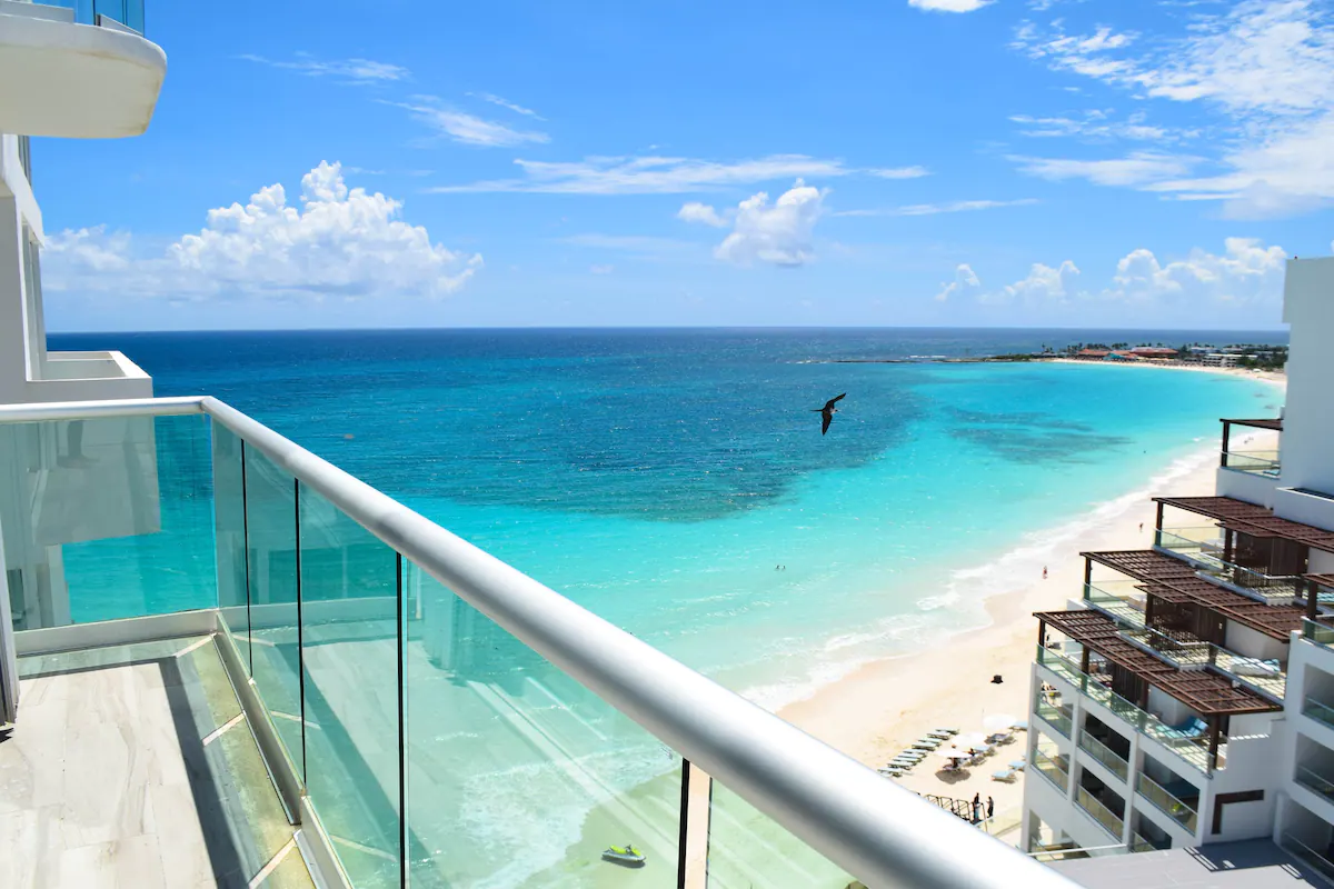 One of the best Airbnb stays in Cancun, the Ocean and Lagoon View Condo