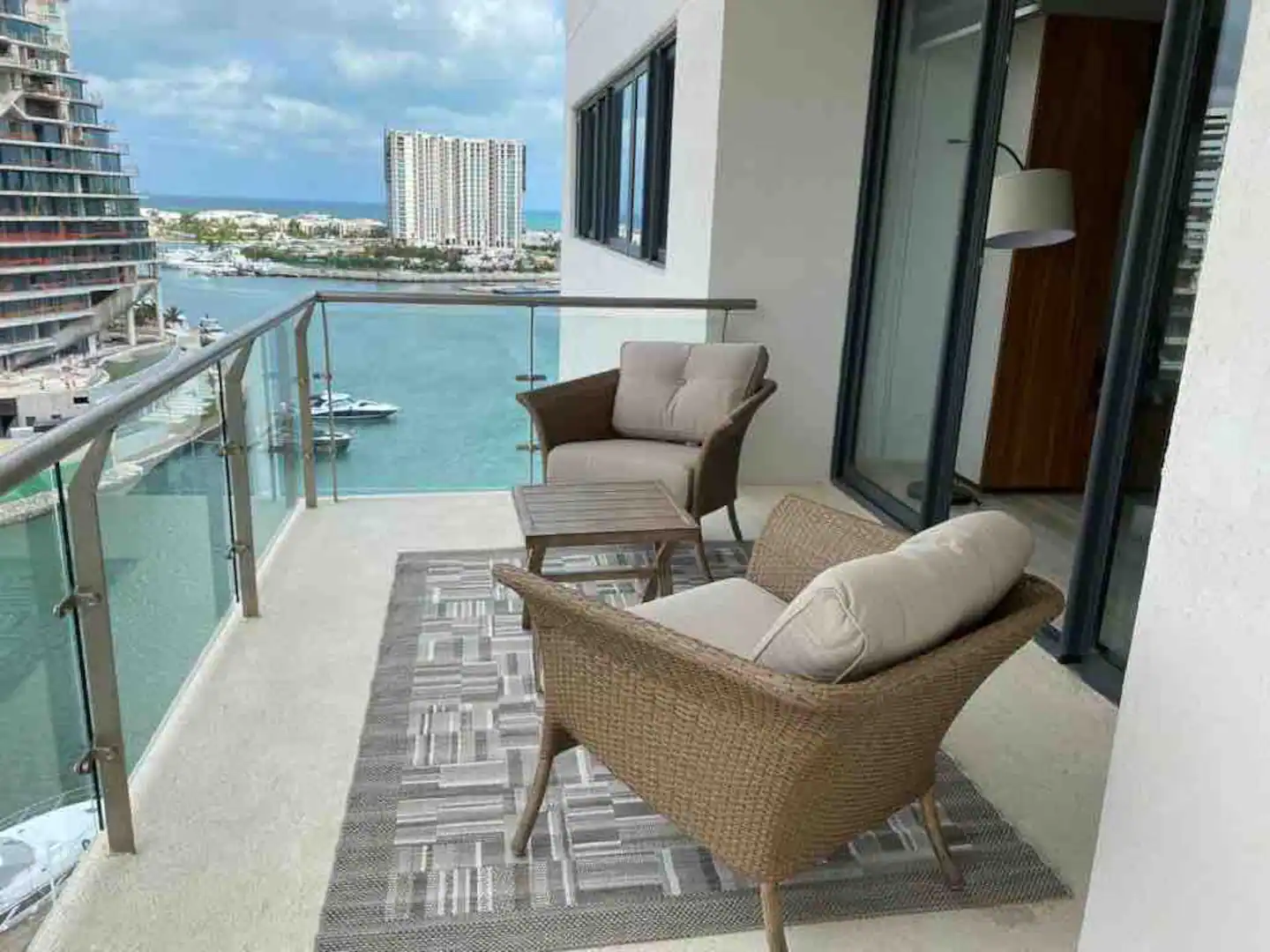 Seafront Ocean View Apartment, a top pick for the best Cancun Airbnbs