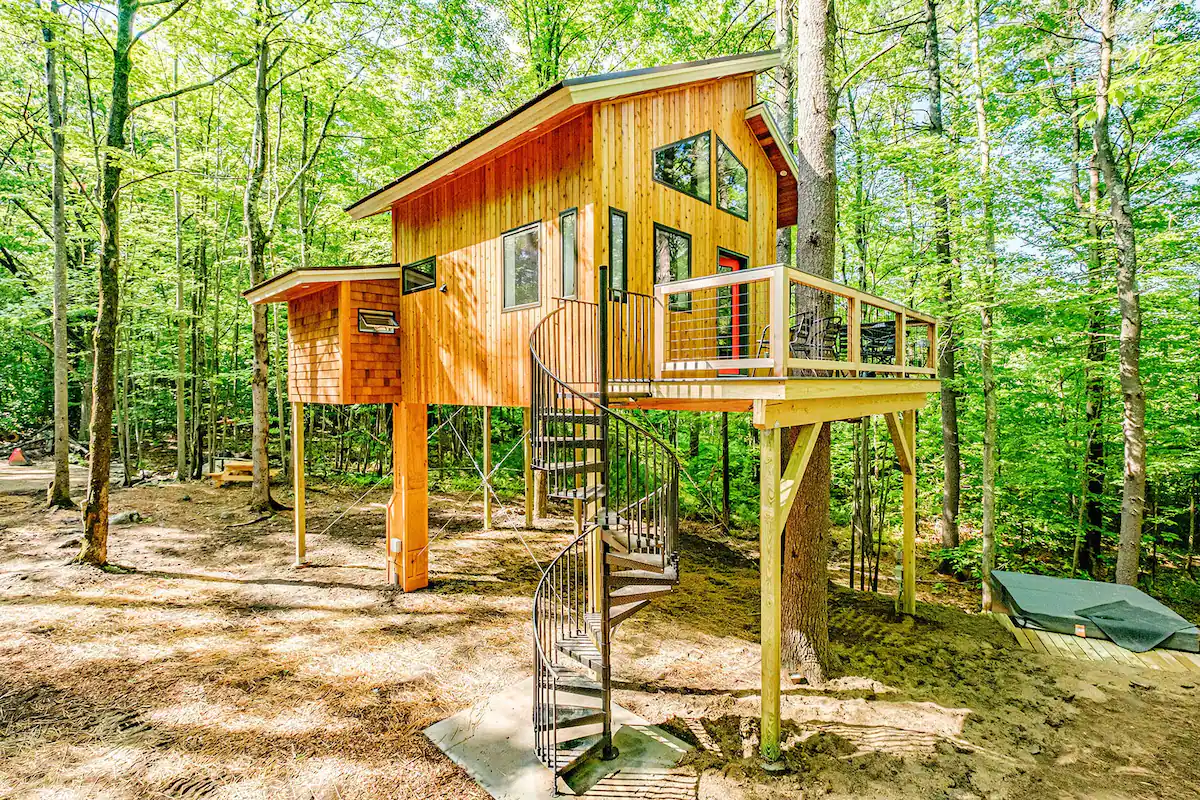 Treehouse in Sanford, one of the best Airbnbs in Maine