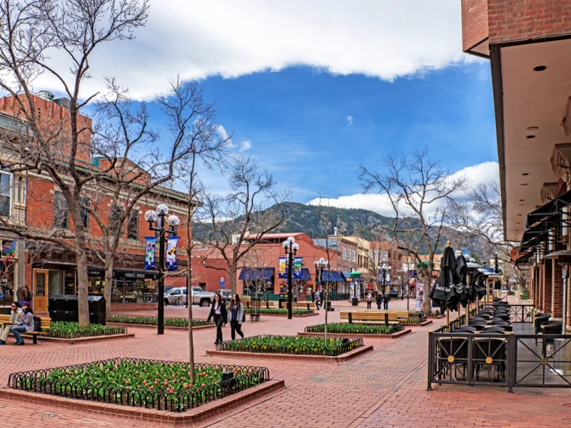 Cool view of downtown Boulder, one of the best things to do while in Colorado