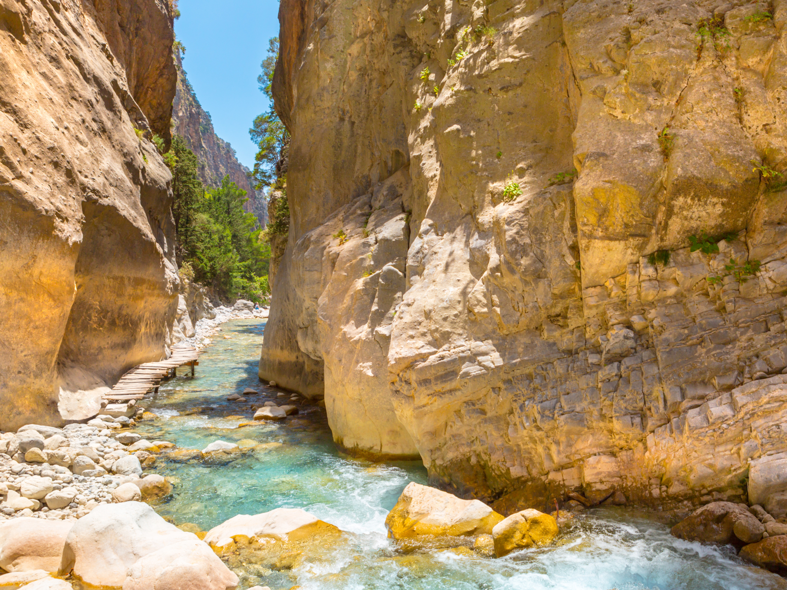 Image from one of the trails of the best hikes in the world, the Samaria Gorge