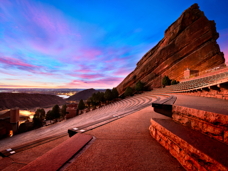 Red Rocks Ampitheatre, one of the best things to do in Colorado