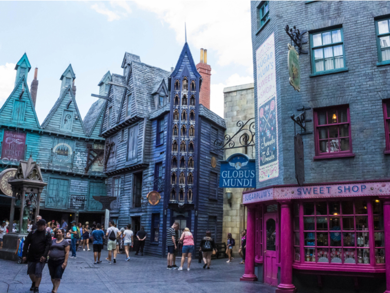 Diagon Alley at Universal Studios, one of the must-see attractions in Orlando