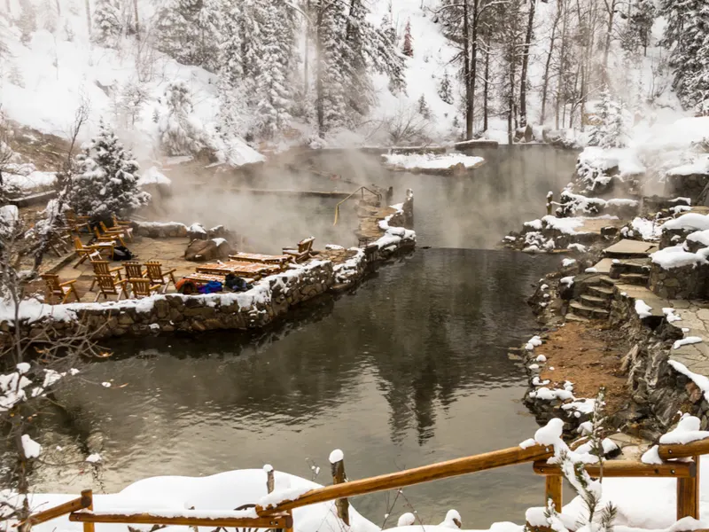 Among the best places to visit in Colorado is the Strawberry Park Hot Springs