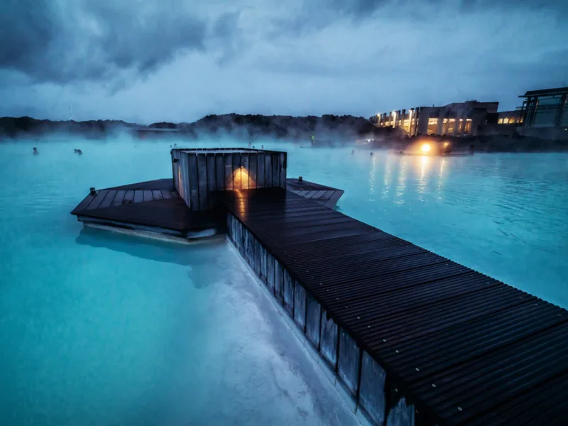 Blue lagoon in Reykjavik, one of the best places to stay in Iceland