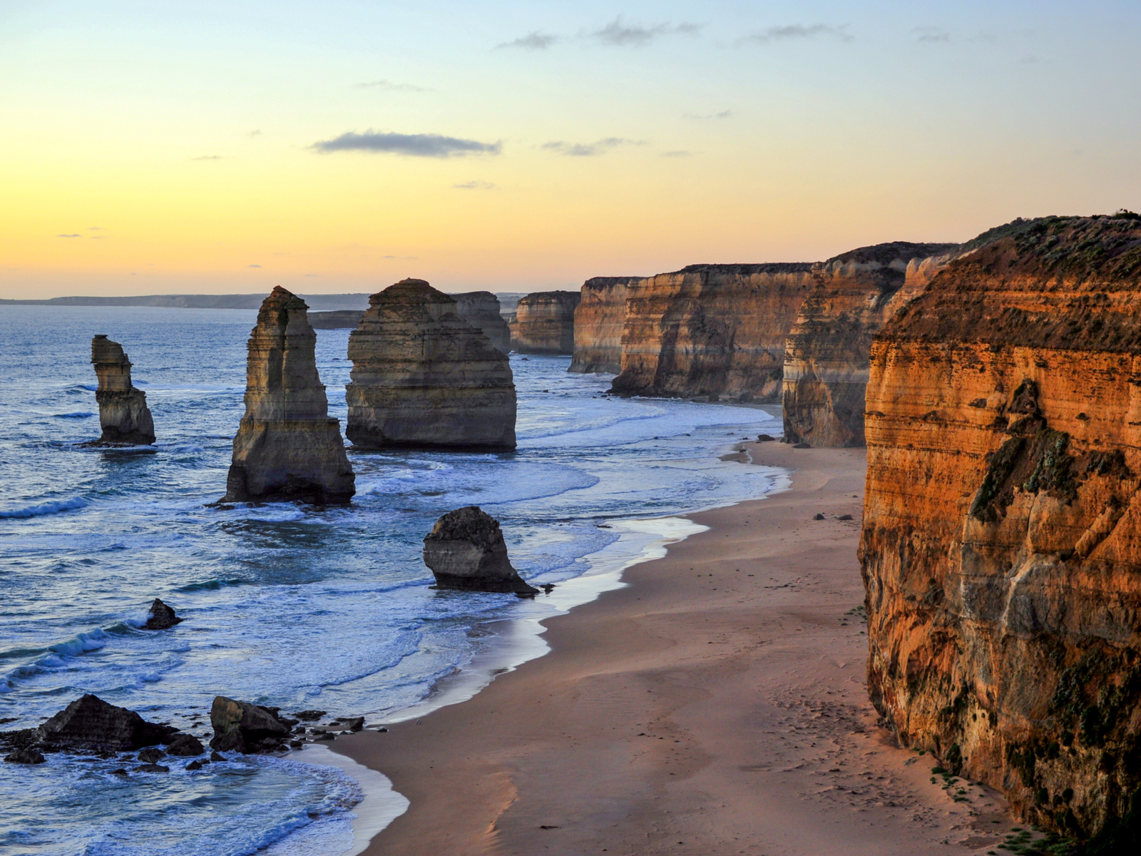 Sunset over The Great Ocean Walk, one of the best hikes in the world