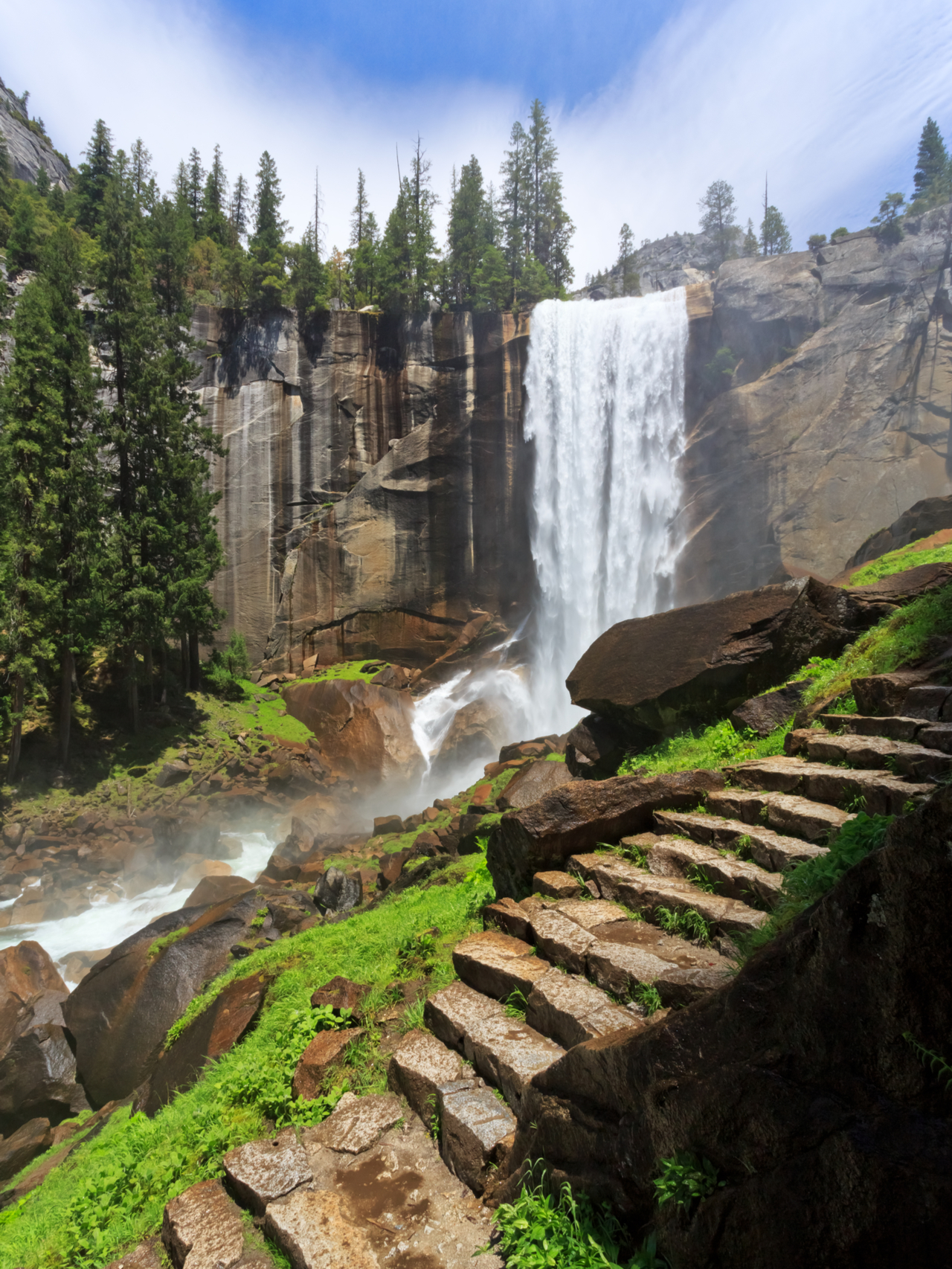 Vernal Fall in Yosemite, one of America's best national parks