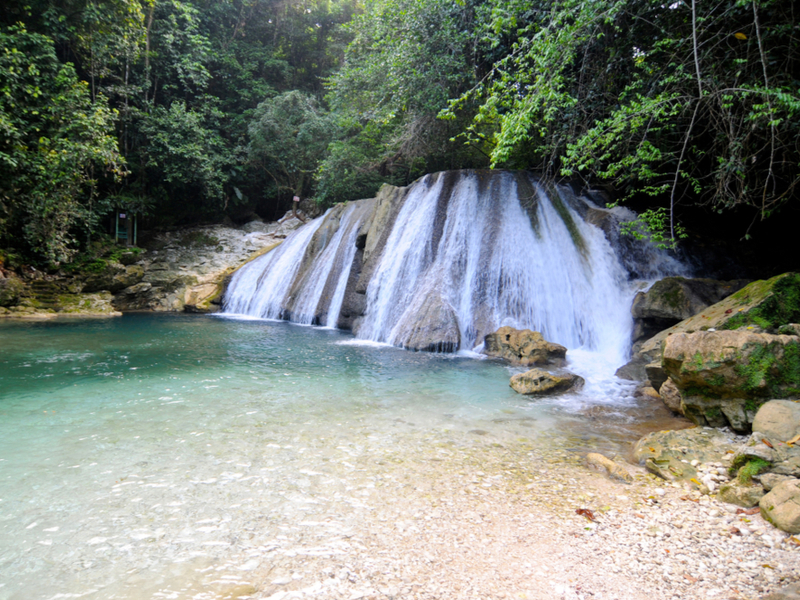 Beautiful view of Reach Falls, one of the best places to visit in Jamaica