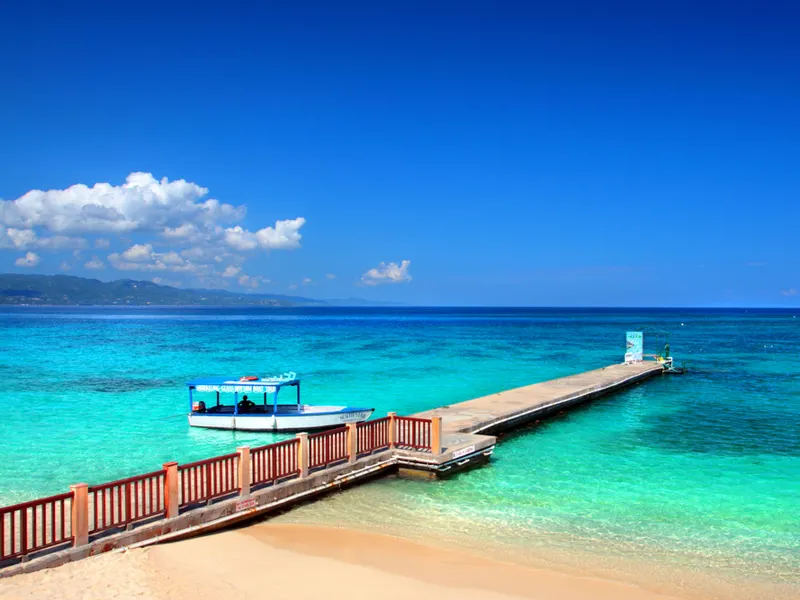 Doctor's Cave Beach, Montego Bay, one of our favorite places to visit in Jamaica