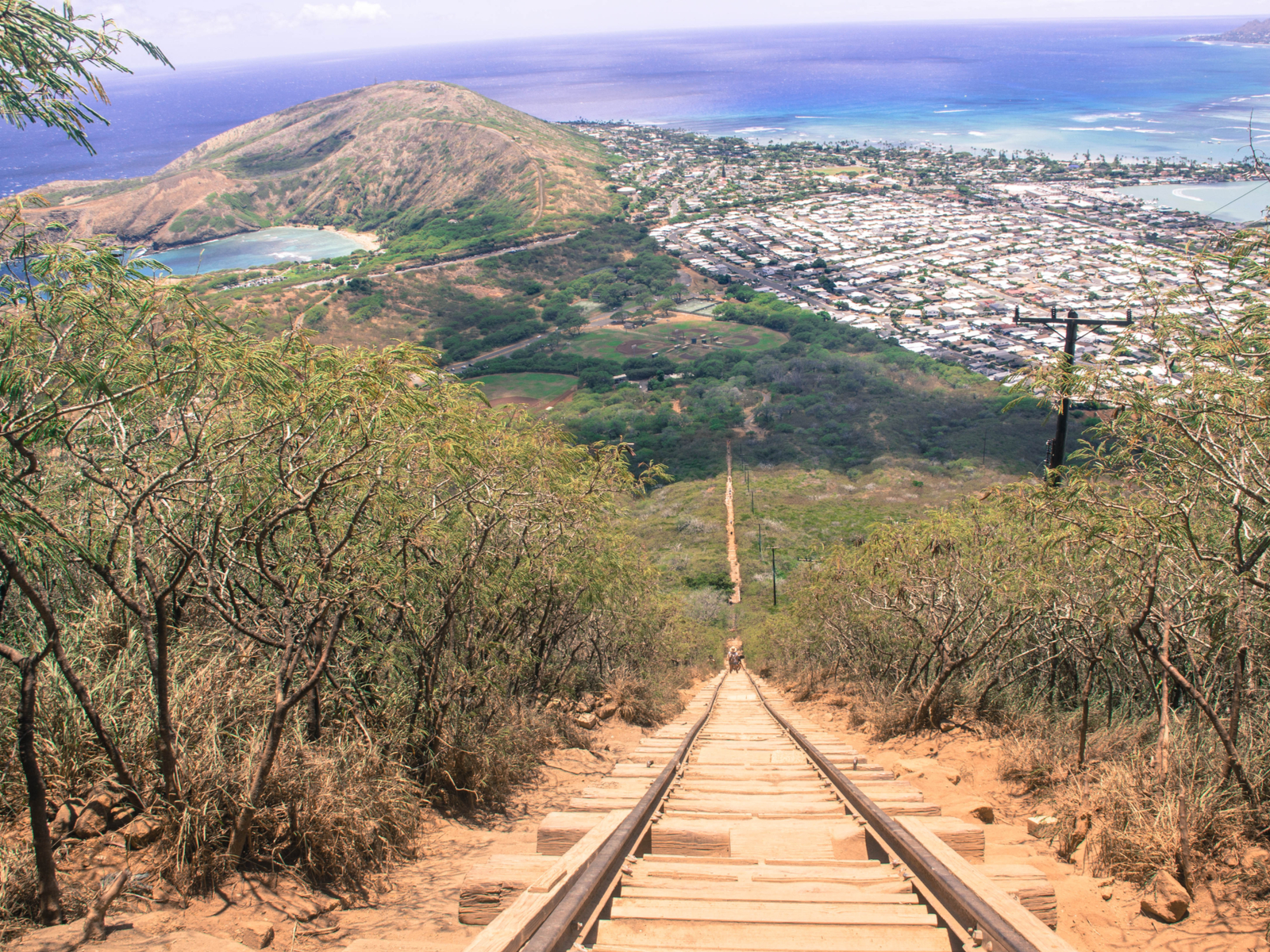 Koko Crater trail, one of our favorite hikes in Hawaii