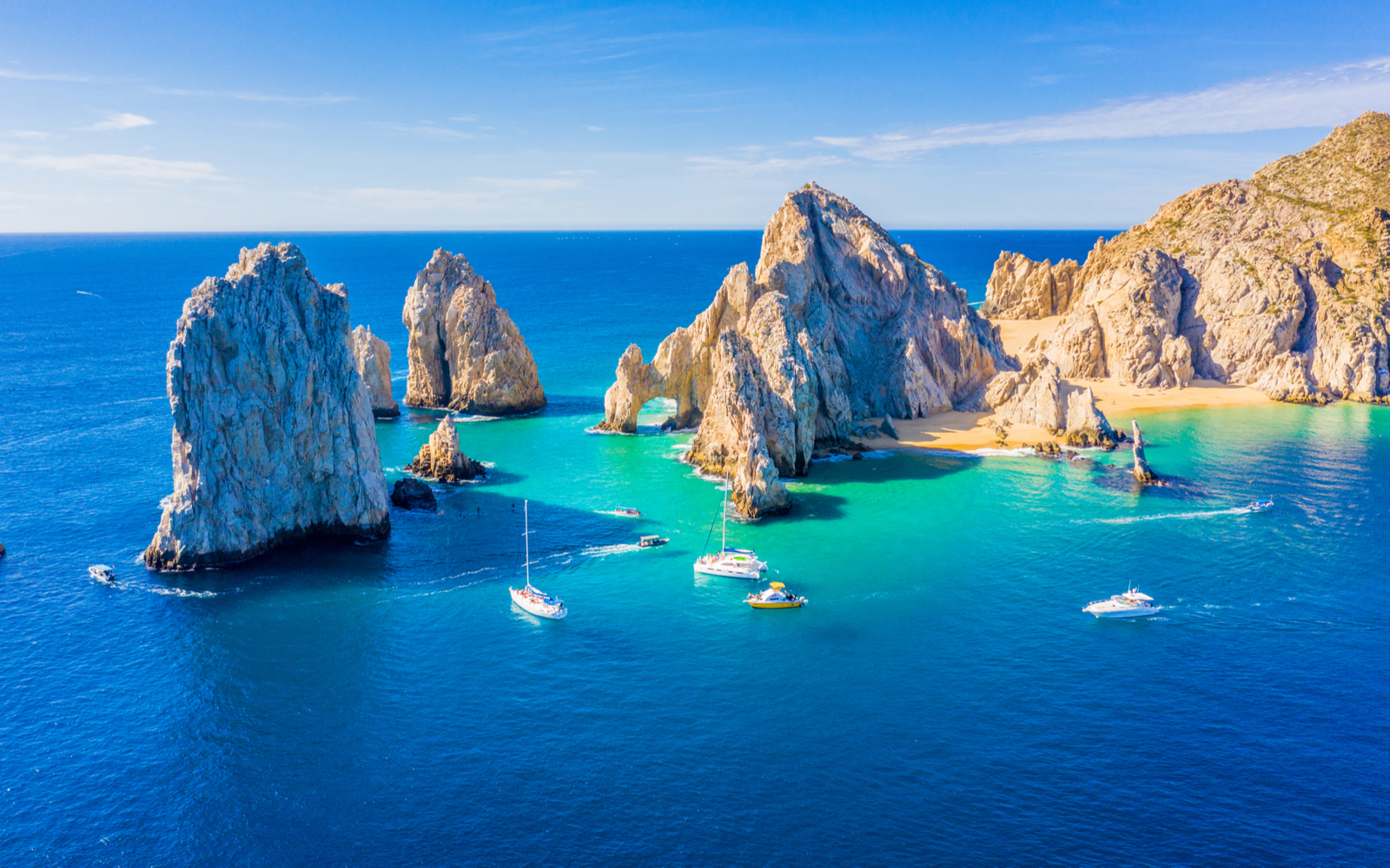 Gorgeous view of the rocks at Cabo during the best time to visit Mexico