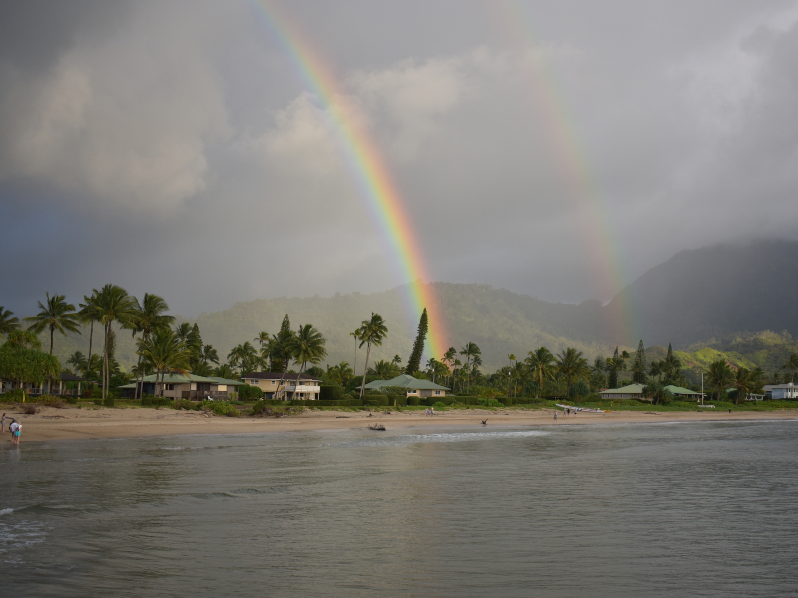 Rainbow over Hanalei during the Worst Time to Visit Kauai