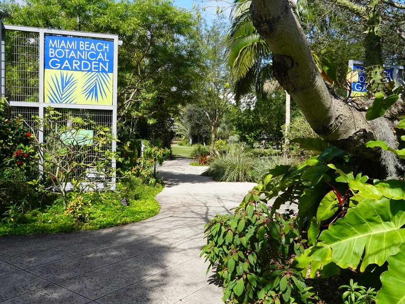 Miami Beach Botanical Garden, one of the best in Florida