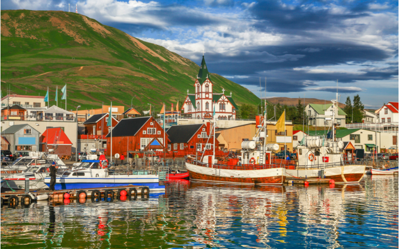 Gorgeous town of Husavik for a piece on the best time to visit Iceland