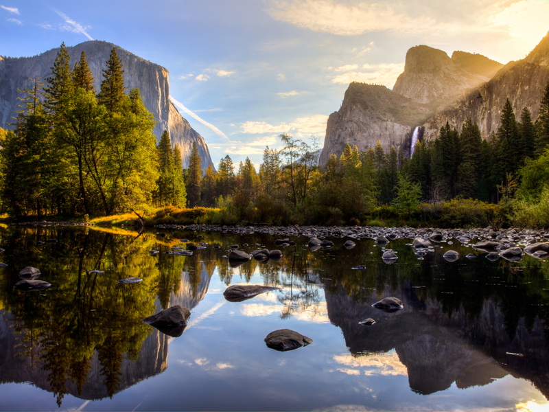 Sunrise in Yosemite, one of the best national parks in the USA