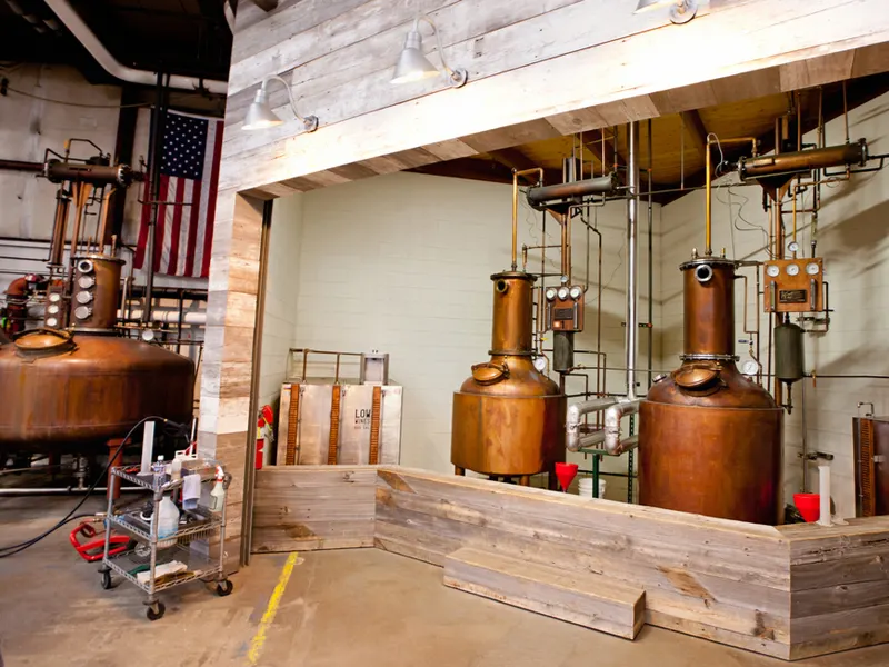 Photo of the interior of Stranahan's Whiskey brewery, one of the best things to see in Denver